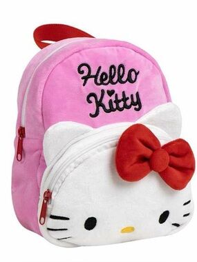 Hello Kitty Plush Pink Child Bag Pink - Size 18 x 22 x 4 cm